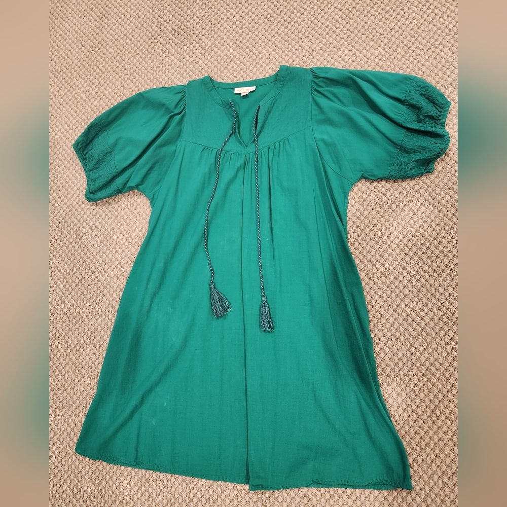 Knox Rose Green Tassel Tie Short Dress Sz Small